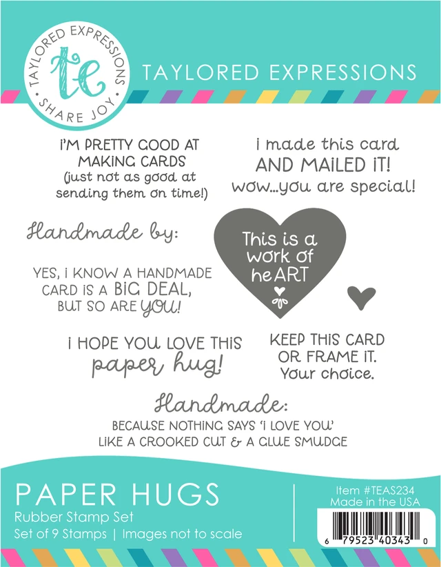 **NEW* - Taylored Expression - Paper Hugs Stamp Set