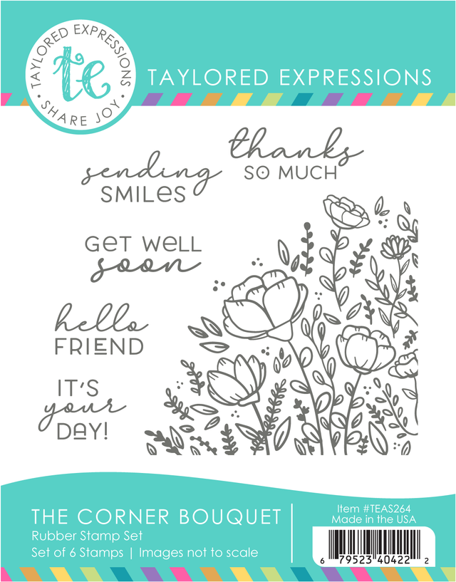 Taylored Expression - The Corner Bouquet Stamp Set