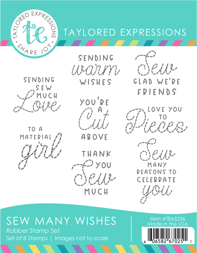 Taylored Expression - Sew Many Wishes Stamp Set