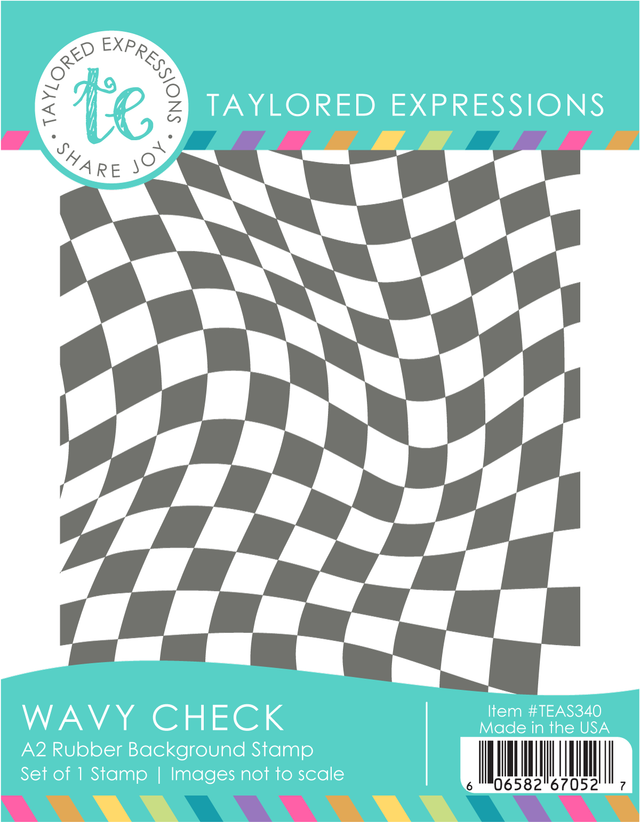 **NEW* - Taylored Expression - Wavy Check Background Stamp