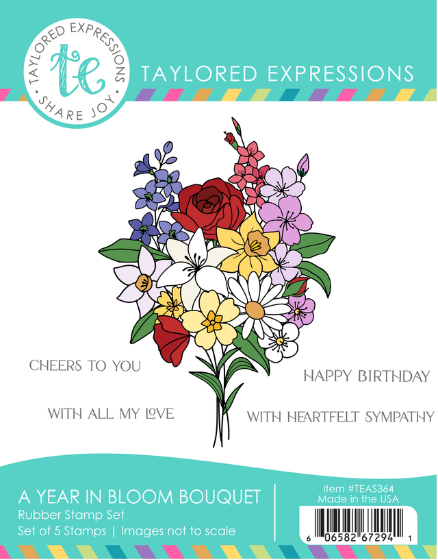 Taylored Expression - A Year in Bloom Bouquet Stamp