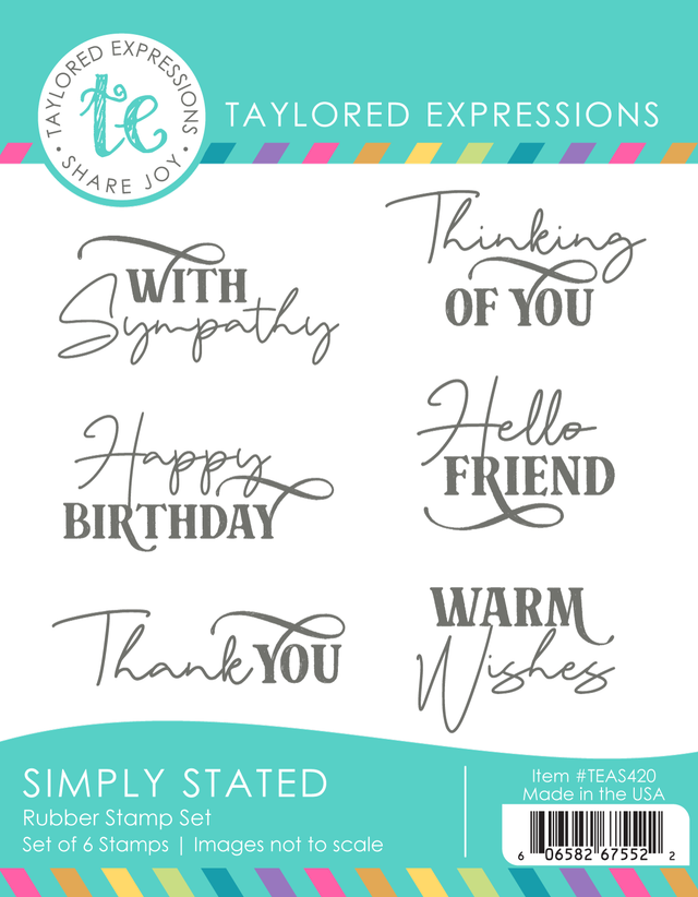 **NEW* - Taylored Expression - Simply Stated Stamp Set