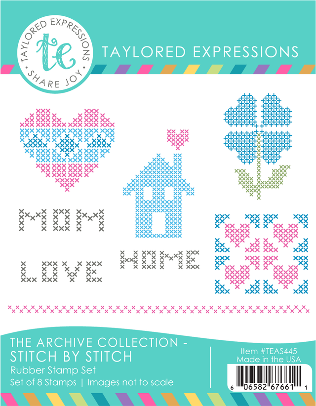 Taylored Expression - The Archive Collection - Stitch by Stitch Stamp Set