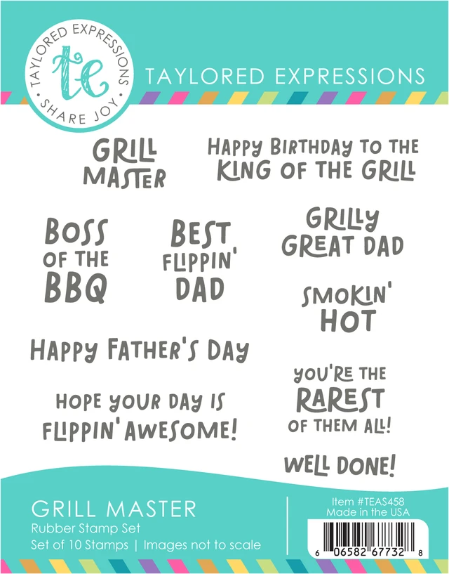 *NEW* - Taylored Expression - Grill Master Stamp Set