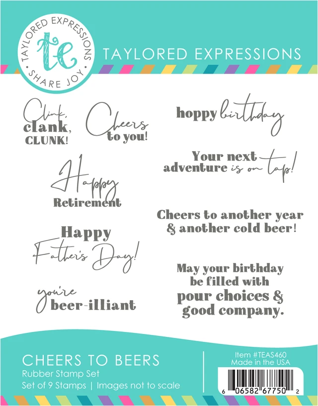 *NEW* - Taylored Expression - Cheers to Beers Stamp Set