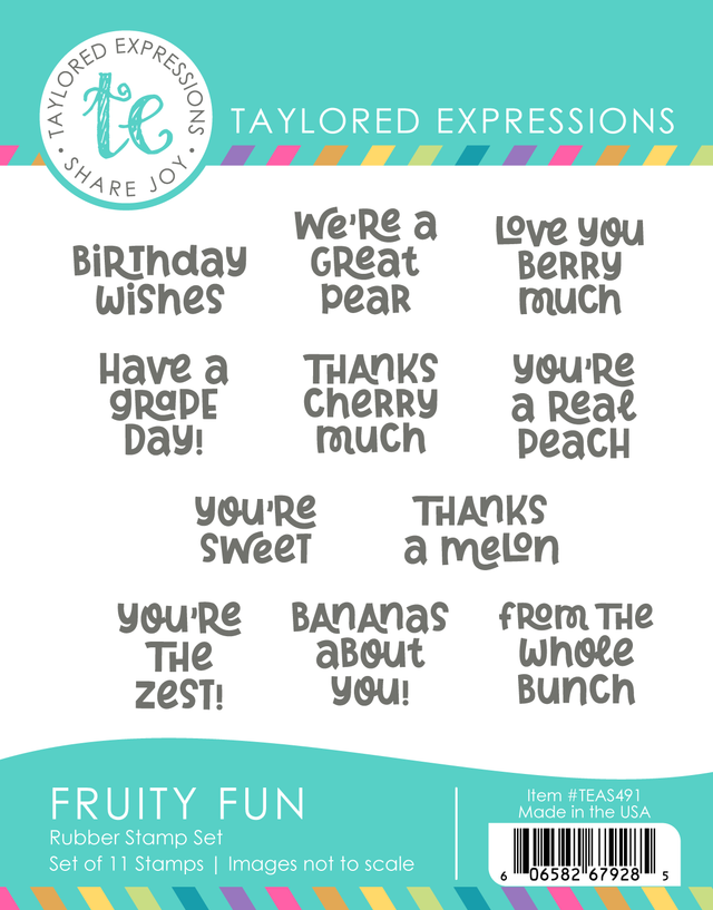 **NEW* - Taylored Expression - Fruity Fun Stamp Set