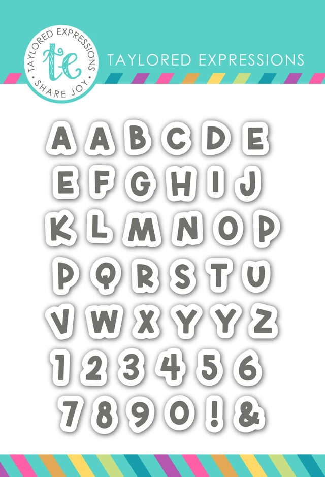 **NEW* - Taylored Expression - Letter by Letter Clear Stamp Set