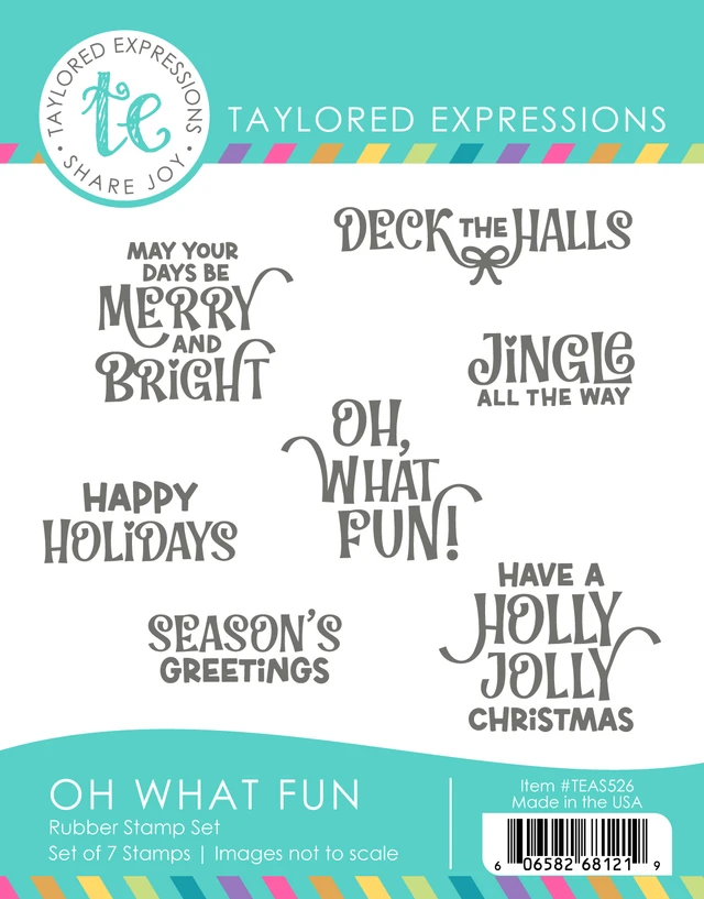 **NEW* - Taylored Expression - Oh What Fun Stamp Set