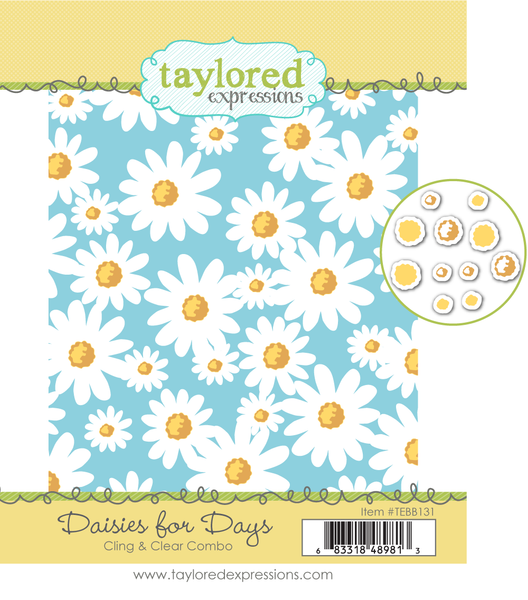 Taylored Expression - Daisies for Days Cling & Clear Combo