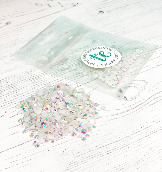 Taylored Expression - Bits & Pieces - White Rhinestones