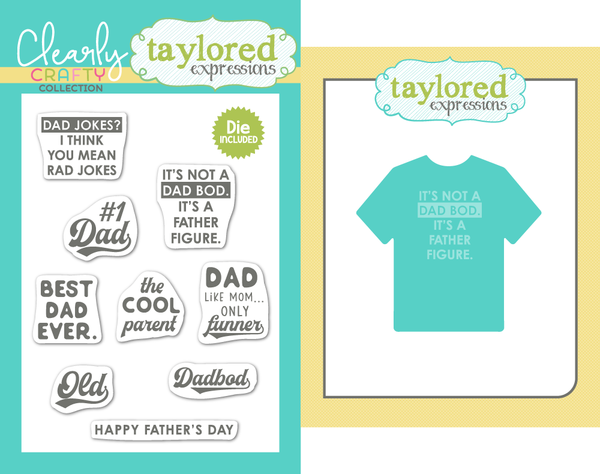 Taylored Expression - Dad Bod Stamp & Die Combo