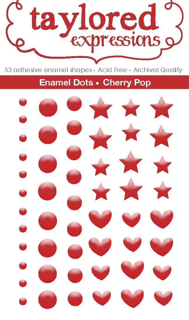 Taylored Expressions - TE Enamel Shapes - Cherry Pop