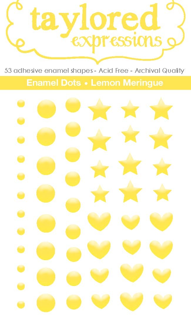 Taylored Expressions - TE Enamel Shapes - Lemon Meringue