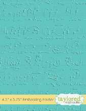 Taylored Expressions - Embossing Folder - Sheet Music