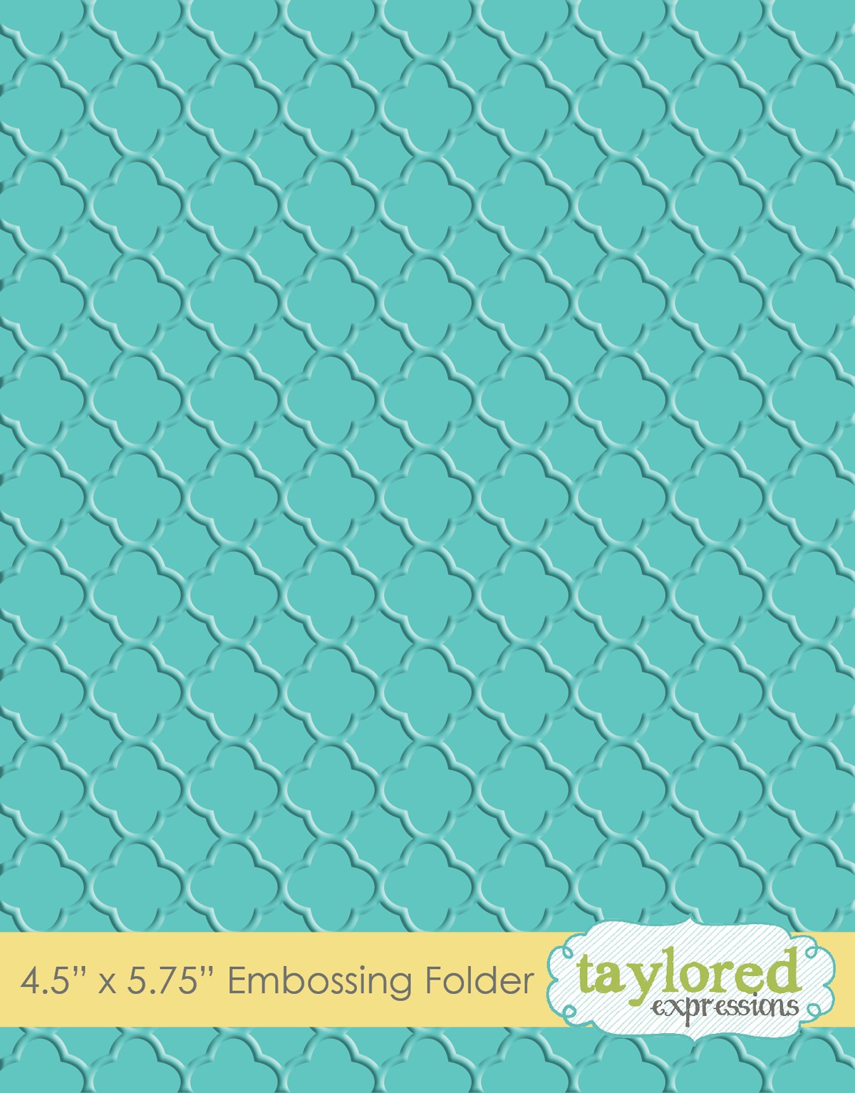 Taylored Expressions - Embossing Folder - Quatrefoil
