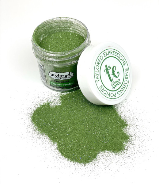 Taylored Expression - Cilantro Sparkle Embossing Powder