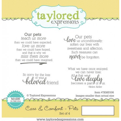 Taylored Expressions- Care & Comfort - Pets