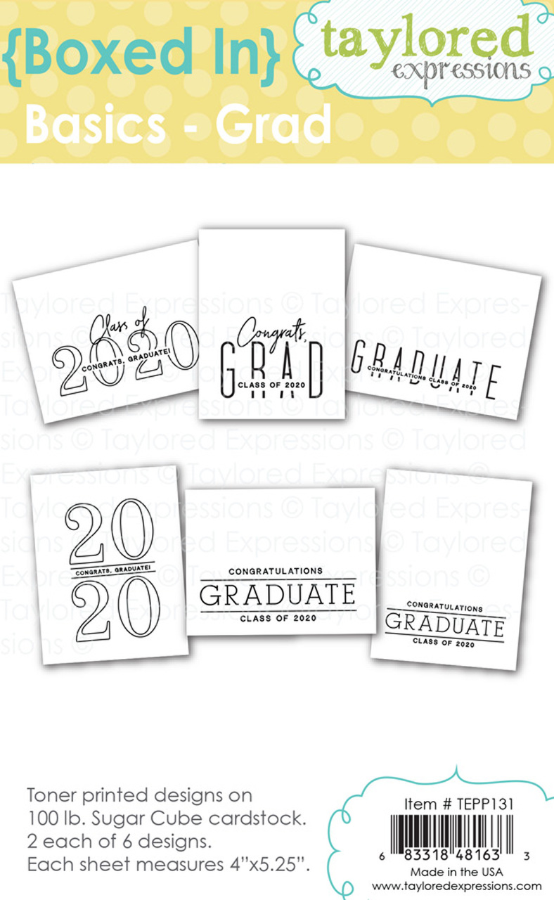 Taylored Expression - {Boxed In} Basics - 2020 Grad