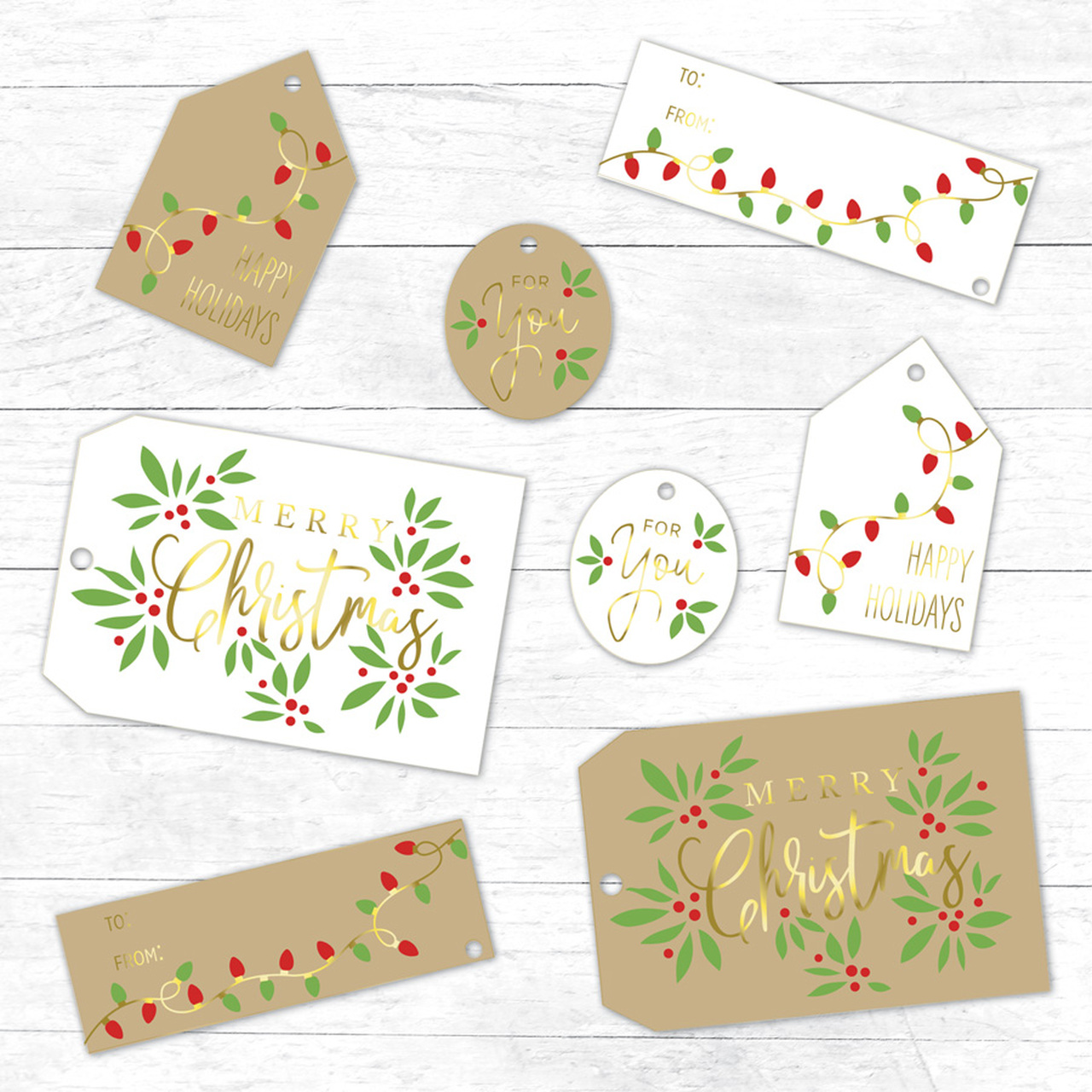 Taylored Expression - Foil It - Simple Tags Holiday (Sugar Cube)