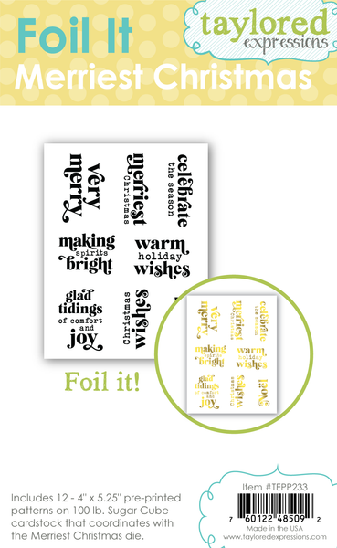 Taylored Expression - Foil It - Merriest Christmas