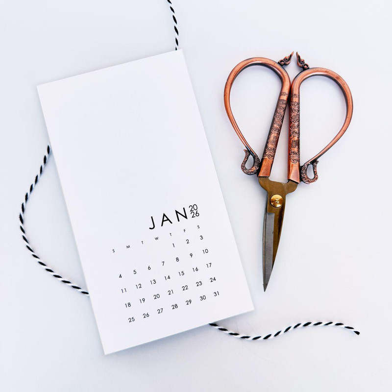 Taylored Expression - 2026 Portrait Desk Calendar