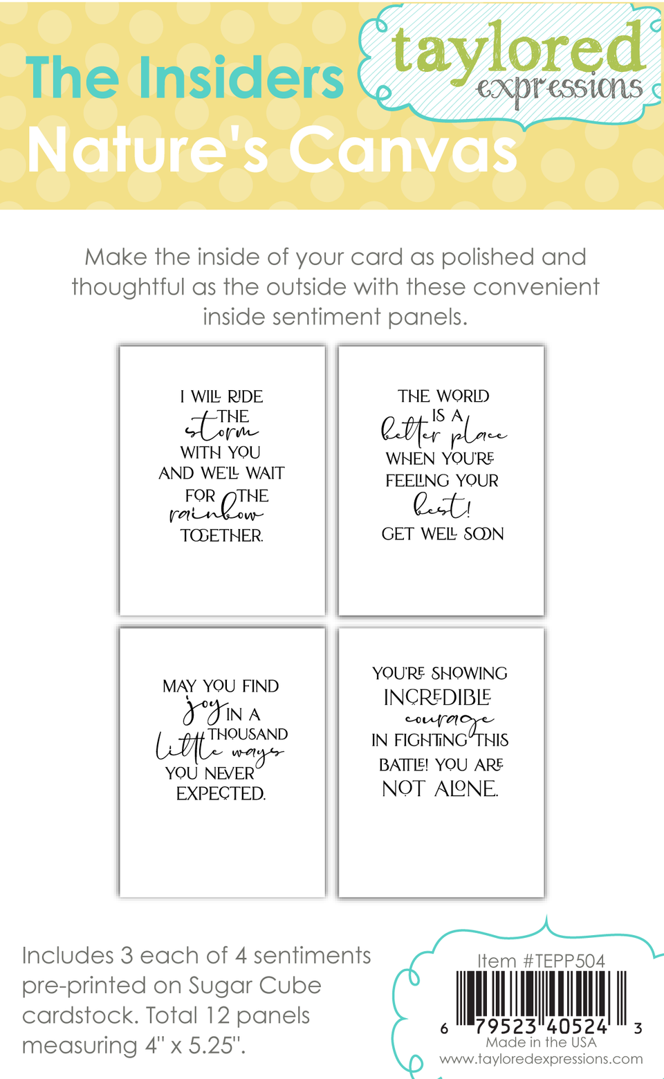 *NEW* - Taylored Expression - The Insiders - Nature's Canvas