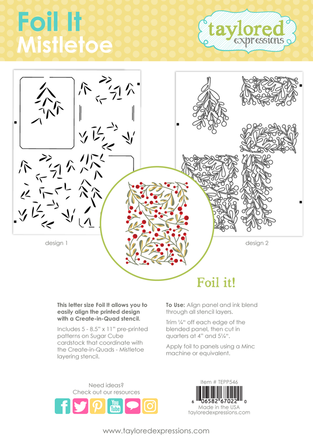 *NEW* - Taylored Expression - Foil It - Mistletoe