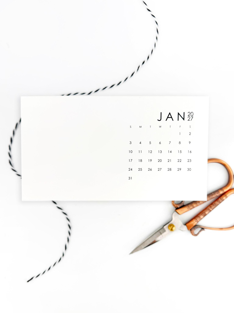 *NEW* - Taylored Expression - 2027 Landscape Desk Calendar - Sugar Cube