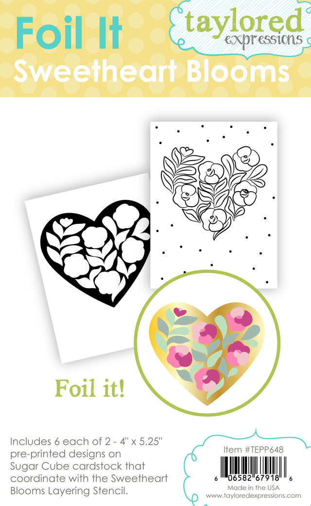 **NEW* - Taylored Expression - Foil It - Sweetheart Blooms