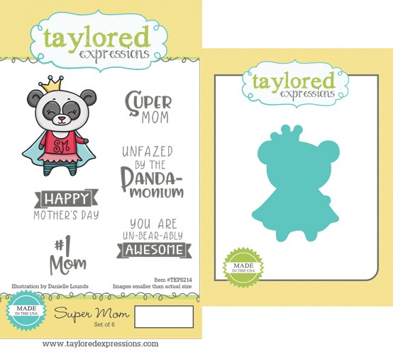 Taylored Expressions - Super Mom Stamp & Die Combo