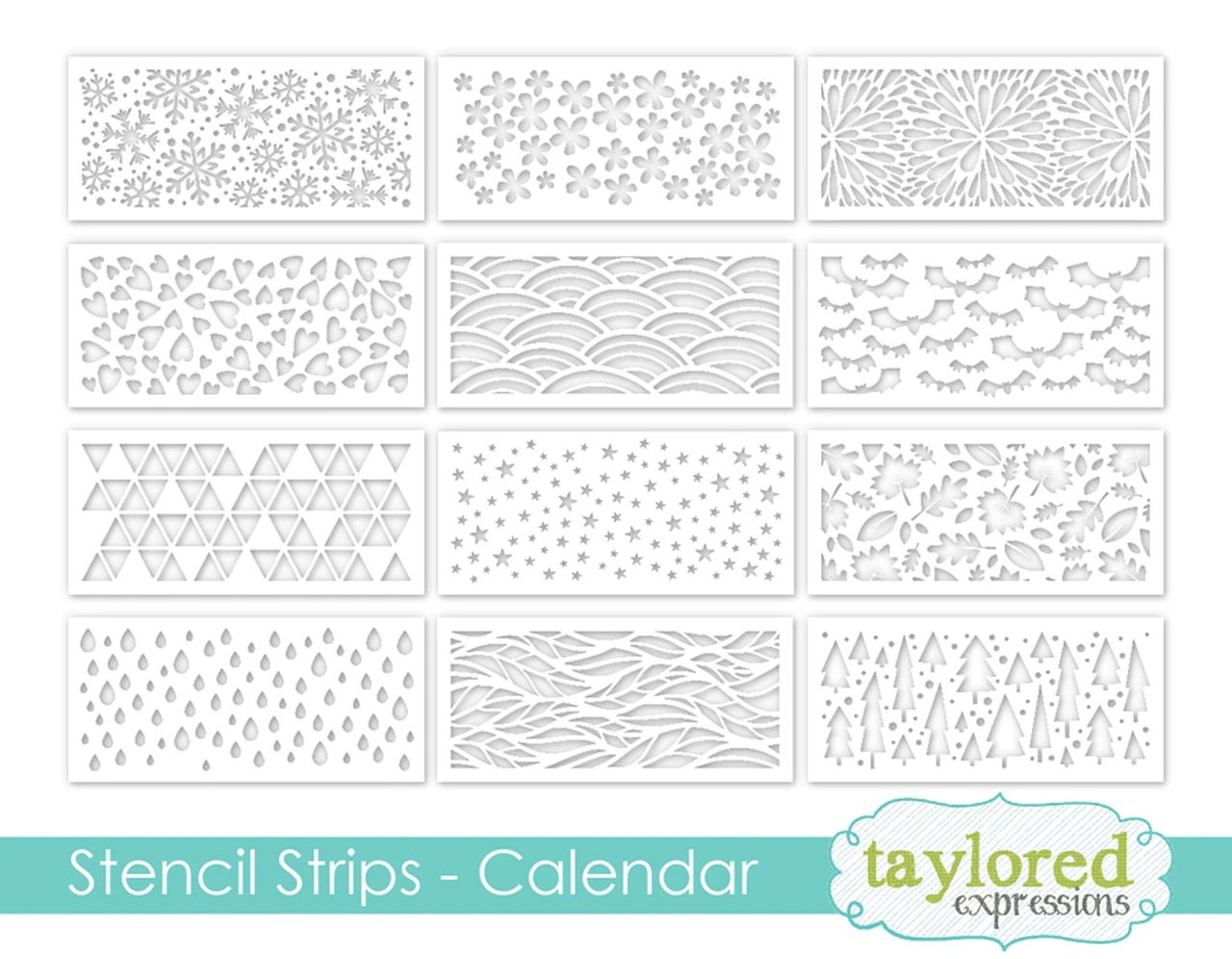 Taylored Expression - Stencil Strips - Calendar