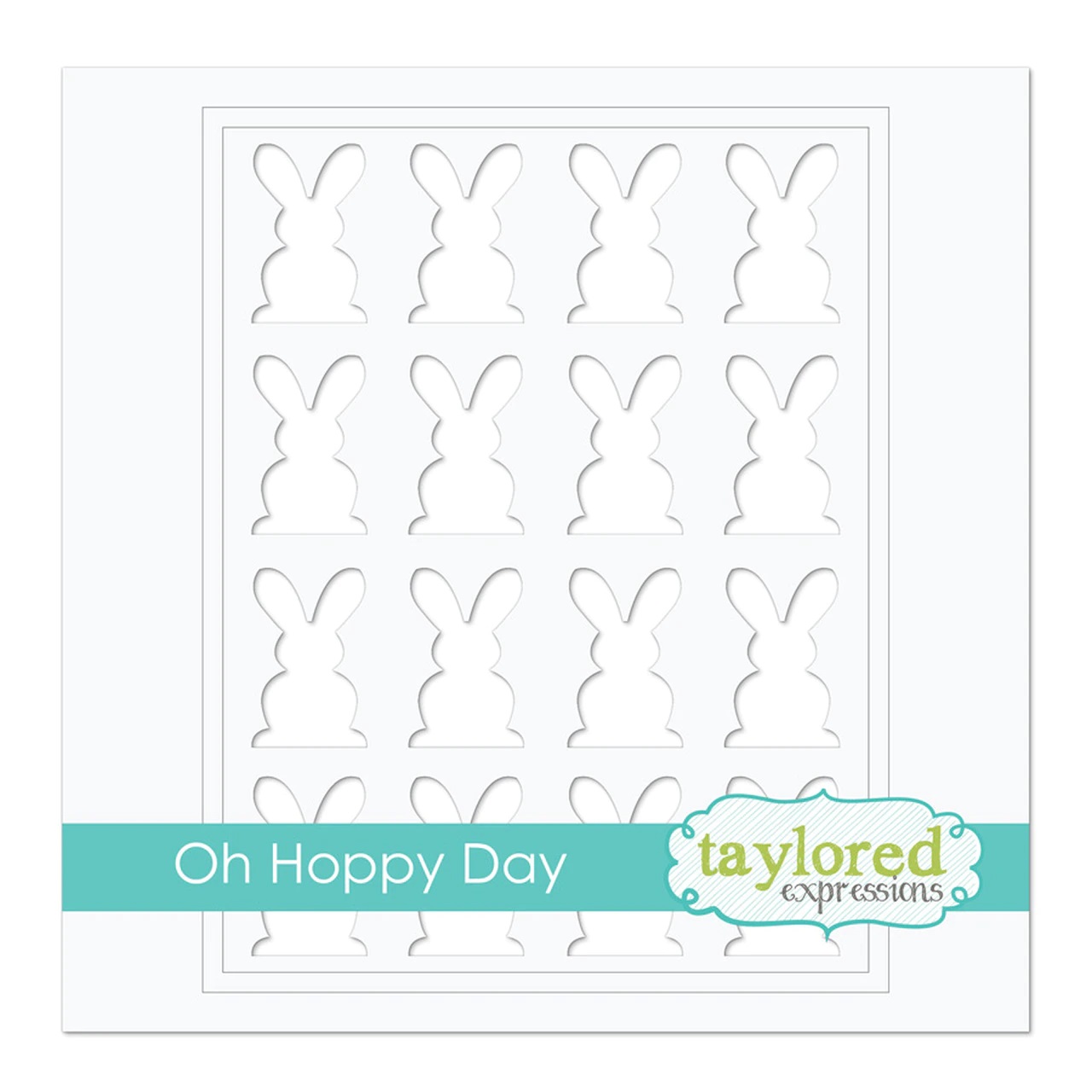 Taylored Expression - Oh Hoppy Day Stencil