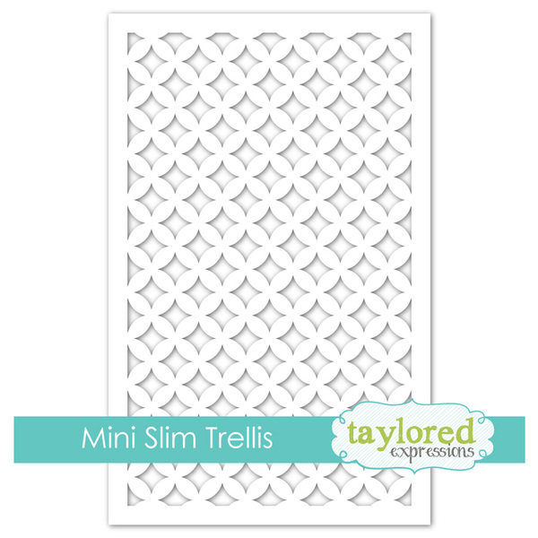 Taylored Expression - Mini Slim Stencil - Trellis