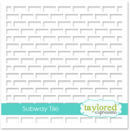 Taylored Expression - Subway Tile Stencil