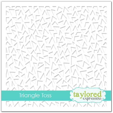 Taylored Expression - Triangle Toss Stencil