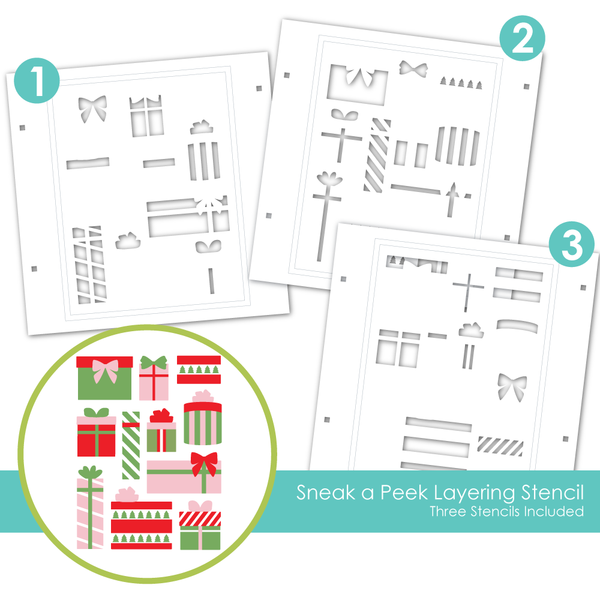 Taylored Expression - Sneak a Peek Layering Stencil