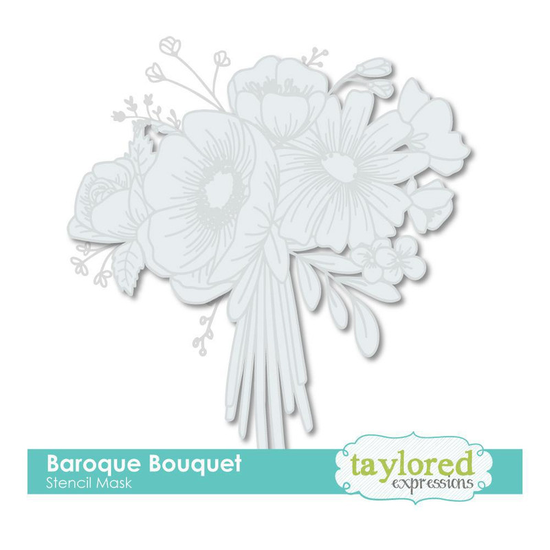 Taylored Expression - Baroque Bouquet Stencil Mask