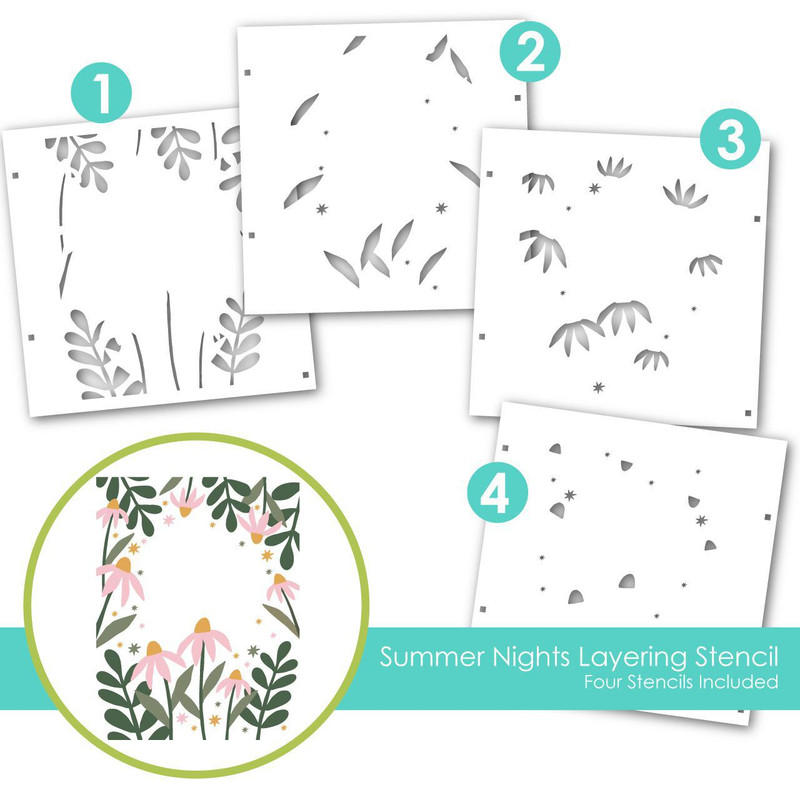 Taylored Expression - Summer Nights Layering Stencil