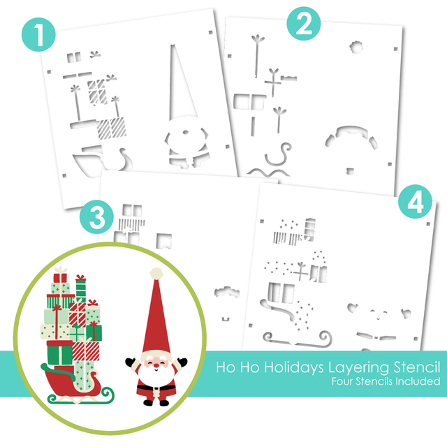*NEW* - Taylored Expression - Ho Ho Holidays Layering Stencil