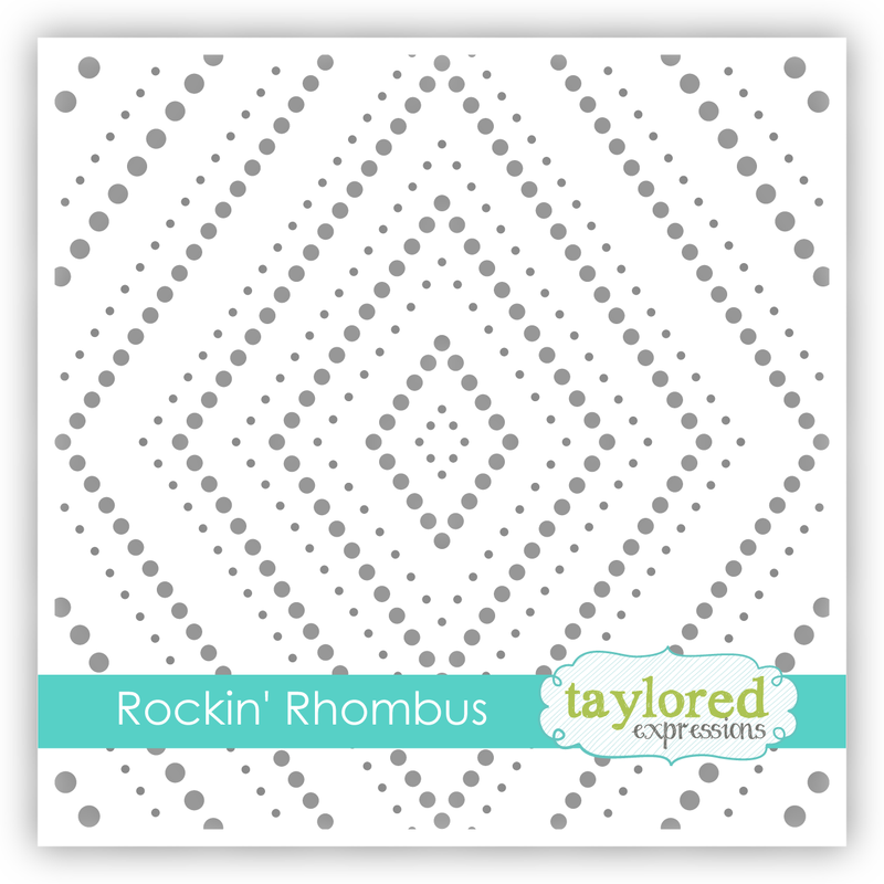 Taylored Expression - Rockin' Rhombus Stencil