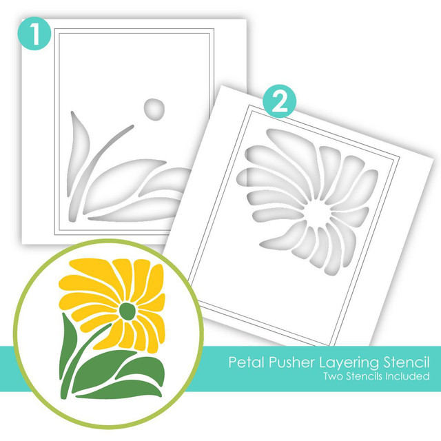 Taylored Expression - Petal Pusher Layering Stencil