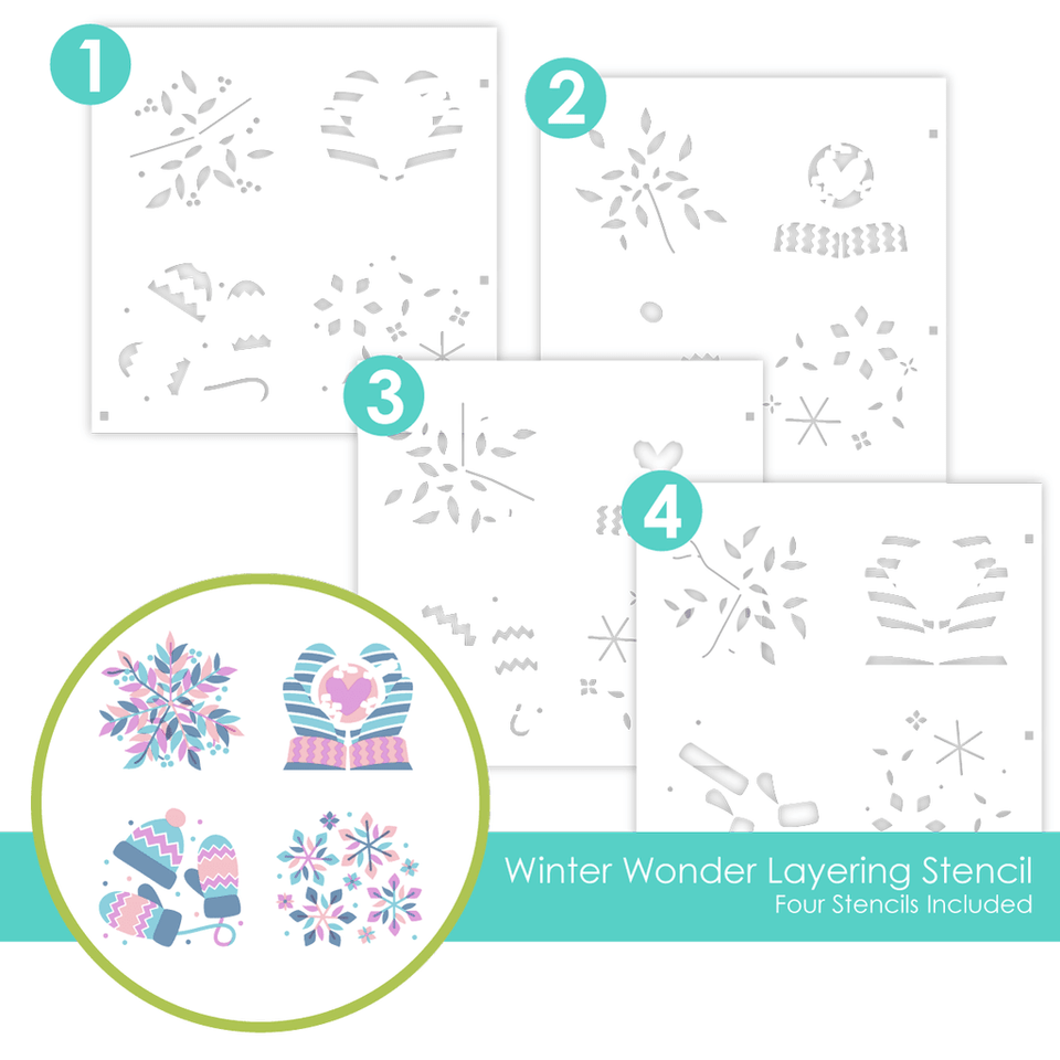 *NEW* - Taylored Expression - Winter Wonder Layering Stencil