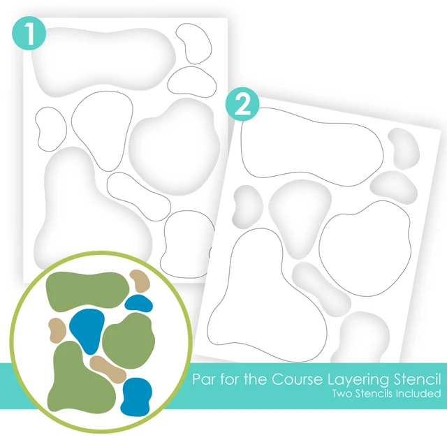 *NEW* - Taylored Expression - Par for the Course Layering Stencil
