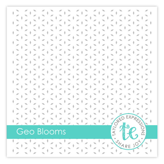 **NEW* - Taylored Expression - Geo Blooms Stencil