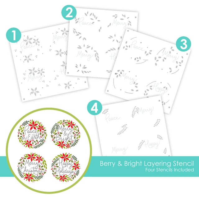 **NEW* - Taylored Expression - Berry & Bright Layering Stencil