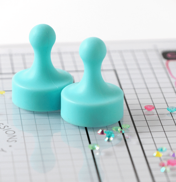 Taylored Expression - Super Strong Teal Magnets (Set of 2)