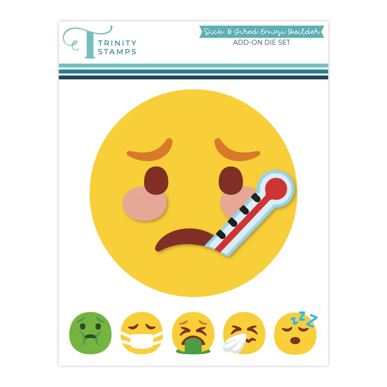 **NEW* - Trinity Stamps - Sick & Tired Emoji Builder Add-on Die Set