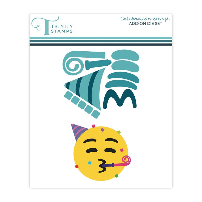 **NEW* - Trinity Stamps - Celebration Emoji - Circle Card Add-On Die Set