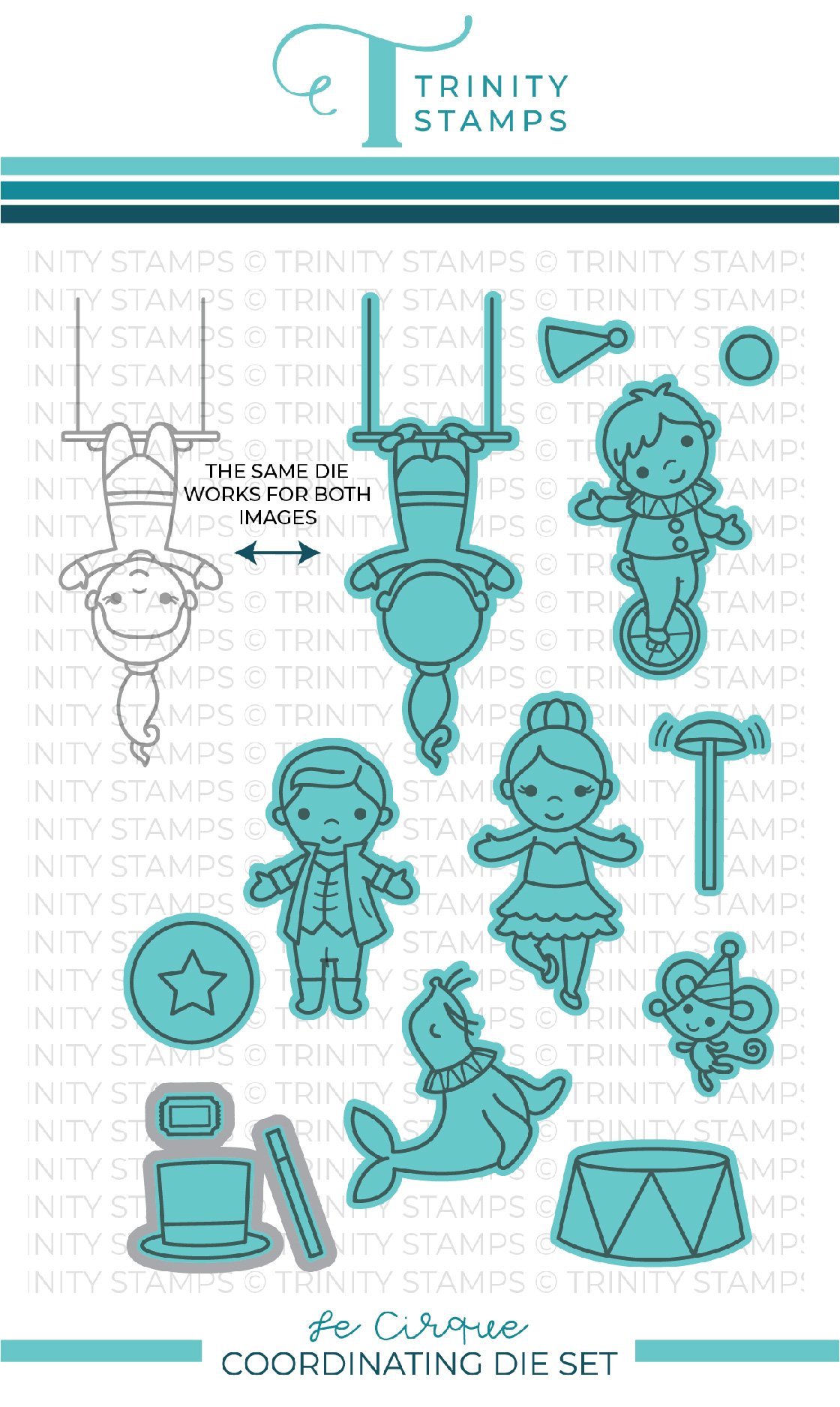 Trinity Stamps - Le Cirque Coordinating Die Set