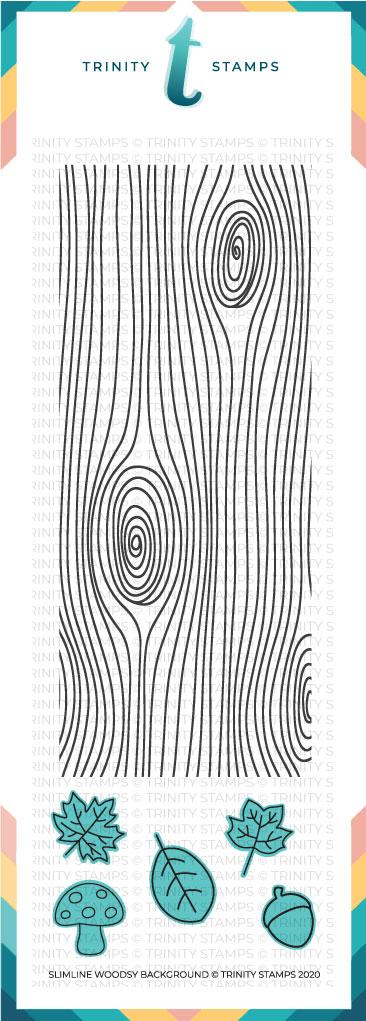 Trinity Stamps - Slimline Woodsy Background Coordinating Die Set